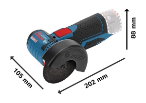 Polizor unghiular Bosch Professional GWS 12V-76, 12V, 76mm, compact - Img 3