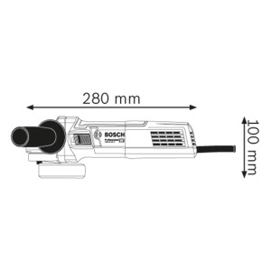 Polizor unghiular Bosch Professional GWS 9-125 S 900 W 2800-11000 RPM design ergonomic - Img 2