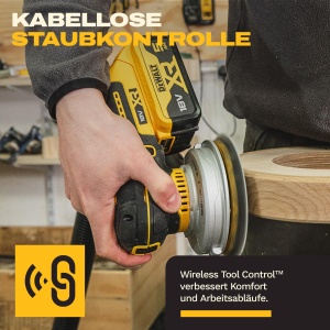 Polizor unghiular DEWALT DCW211KN-XJ, 18V, 125mm, cu geanta si discuri de slefuire - Img 9