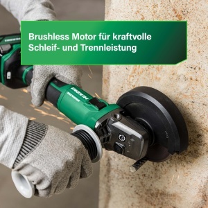 Polizor unghiular HiKOKI G1813DVEW4Z, 18V, 125 mm, motor fara perii - Img 5