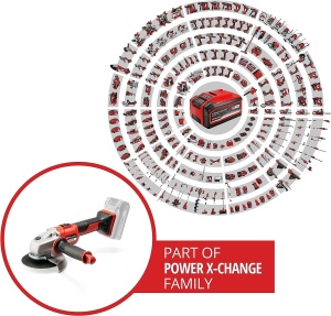 Polizor unghiular profesional cu acumulator Einhell AXXIO 18/125 Power X-Change (18 V, 700 W, disc O 125 mm, adancime de taiere 33 mm, fara perii, pornire usoara, fara disc, fara baterie) - Img 2