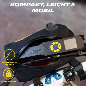 Pompa de aer portabila MICHELIN Mini Kompressor 10 Bar Digitala LED 2500 mAh - Img 7