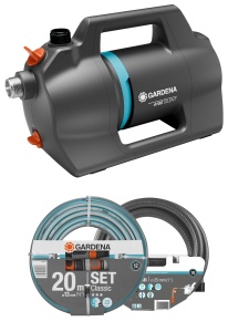 Pompa de gradina Gardena 4200 Silent Set, 4200 lh, 600 W, 20 m furtun