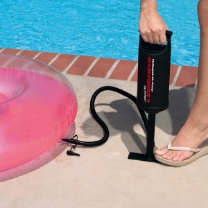 Pompa de mana Intex Double Quick II, 36 cm, 3 duze, neagra - Img 4