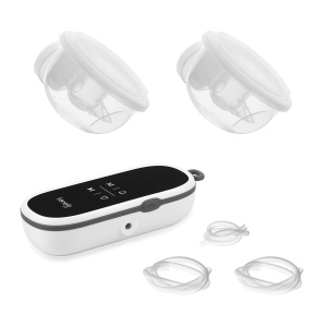 Pompa de san electrica maini libere LIONELO Twee Free, 3 moduri de masaj, 9 niveluri de intensitate, 2 cupe de san de 150 ml, 4 palnii din silicon, pompe de san portabile fara maini libere, functionare silentioasa, cronometru, carcasa - Img 8