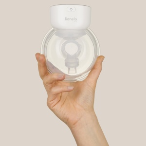 Pompa de san electrica simpla LIONELO Fidi Free 180ml, pompa de san portabila cu 2 faze, maini libere, masaj cu economie de energie 9 niveluri, 3 dimensiuni de palnii din silicon Temporizator - Img 6