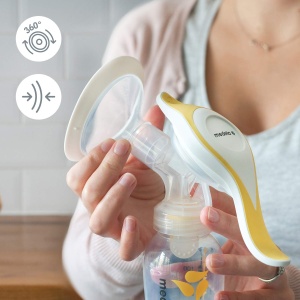 Pompa de san manuala Medela Harmony - Design elvetian compact - Pompa de san manuala cu spate PersonaFit Flex si tehnologie de expresie in 2 faze - Img 5