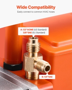 Pompa de Vacuum VEVOR VP135, 4 CFM, pentru R134a, R22, R410a - Img 4