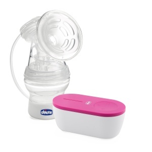 Pompa electrica pentru alaptare Chicco portabila 5 niveluri de intensitate 150 ml alb