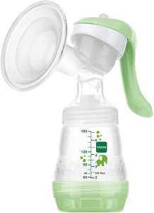 Pompa manuala de san MAM, upgradeabila, cu 1 sticla anti-colici, verde - Img 1