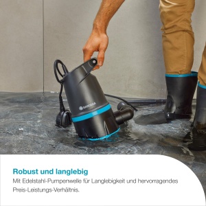 Pompa submersibila Gardena 2-in-1 BASIC 20000 550W 20000 lh pentru apa curata si murdara - Img 4