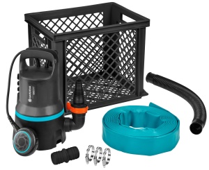 Pompa submersibila Gardena Hochwasser-Set 9000 300W 9000 lh functie automata filtru impuritati