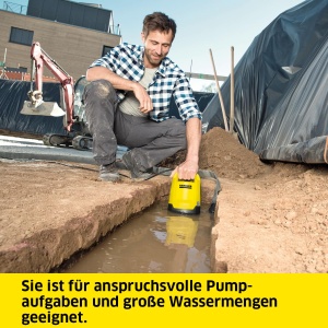 Pompa submersibila pentru apa murdara Karcher SP 22.000, debit: 22.000 l/h, adancime de imersie: max. 7 m, pentru apa murdara cu particule de pana la 30 mm, inaltime apa reziduala: 35 mm, presiune: 0,8 bar - Img 3