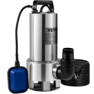 Pompa submersibila VEVOR, 1300W, 20000 Lh, Inox, IPX8 - Img 9