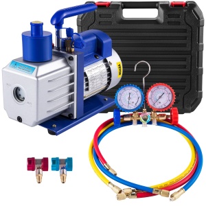 Pompa vacuum VEVOR 4.8 CFM, 13 HP, sistem HVAC, ideala pentru R407C, R22, R134a