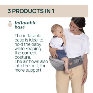 Port-bebe Chicco Airy Hip Fit, 3-in-1, 0-15 kg, Material 3D Flyknit - Img 4