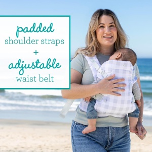 Port-bebe Infantino Flip Advanced 4-in-1, Ergonomic, Ajustabil, Gingham - Img 4