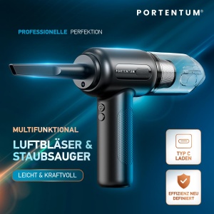 PORTENTUM Suflanta de aer si aspirator ABV-1, Aspirator si suflanta de aer, Negru, 68 W, 75 decibeli - Img 2