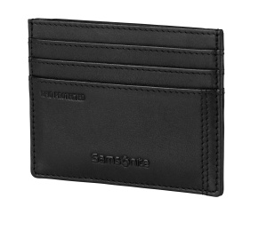 Portofel din piele Samsonite Attack 2 SLG, 10 cm, Negru, cu RFID