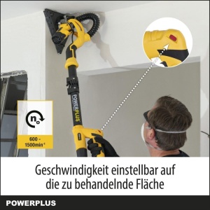 Powerplus POWX0477 Slefuitor Electric pentru Pereti si Tavane 710W Telesopic - Img 5