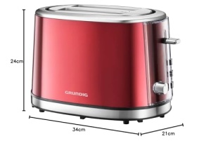 Prajitor de paine Grundig TA 6330 Red Sense 18 centimetri l x 32 centimetri l x 20 centimetri h - Img 8