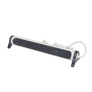 Prelungitor rotativ Legrand 694510 5 prize USB-A si USB-C Protectie la supratensiune UltraalbGri inchis - Img 2