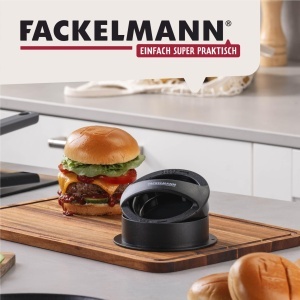 Presa de burger Fackelmann, 11 cm, din plastic, negru, usor de curatat - Img 7