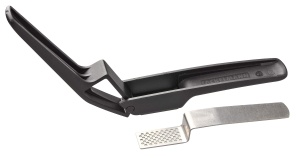 Presa de Usturoi Fackelmann cu Maner Ergonomic, Inox, NegruSilver