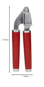 Presa de usturoi KitchenAid, presa din otel inoxidabil este sigura pentru masina de spalat vase - rosu imperiu - Img 8