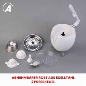 Presa electrica pentru citrice ARDES Juice Art Aspre03W, 500 W, 0,5 l, Alb - Img 4
