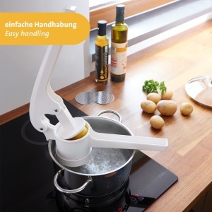 Presa multifunctionala Westmark pentru Spatzle si piure din plastic alb 41 cm - Img 2