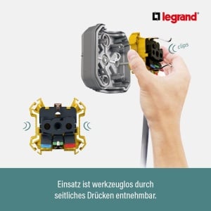 Priza dubla Legrand Plexo New 069576L IP44-IP55 gri cu protectie la atingere - Img 5