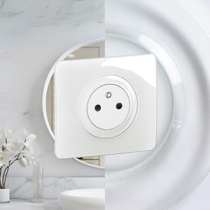 Priza electrica Legrand Celiane cu protectie pentru copii Alb montaj incastrat - Img 5
