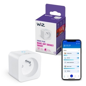 Priza Inteligenta WiZ Smart Plug Type-E, 230V, Matter Certificata, Control Vocal