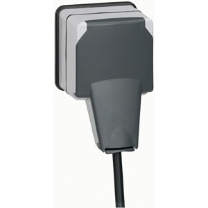 Priza Legrand LEG90465 2p-t IP66, 16A, 250V, plexo, gri