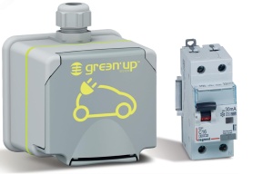 Priza pentru incarcare auto Legrand Green Up, 1-faza, 16A, 230V, IP44 - Img 1