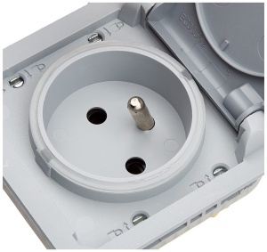 Priza waterproof Legrand Plexo IP55 16A cu capac, gri - Img 3