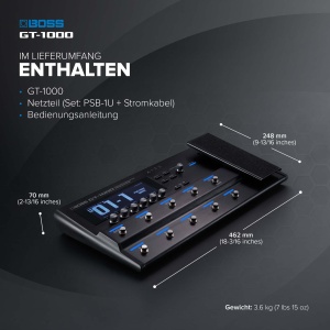 Procesor de efecte pentru chitara BOSS GT-1000 cu Bluetooth si tehnologie AIRD - Img 6