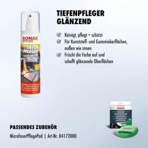 Produs de curatare SONAX TiefenPfleger Glanz 300 ml pentru plastic si cauciuc - Img 3
