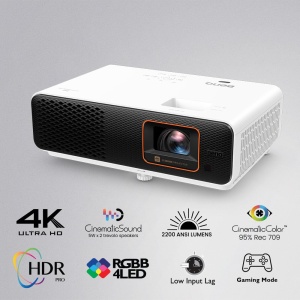 Proiector Gaming BenQ X500i 4K HDR 2200 Lumen, Raspuns 4ms, Short Throw - Img 2