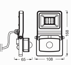 Proiector LED Osram ENDURA FLOOD 10W cu senzor, 4000K, 1000 Lumen - Img 3