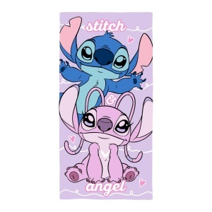 Prosoape Disney Lilo si Stitch, 100 bumbac, design Chill, 70 x 140 cm