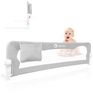 Protectie pentru pat Lionelo Eva, 150 cm, pliabila, cu retea aerisita