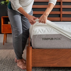 Protectie pentru saltea Tempur King Alb impermeabila material respirabil - Img 2