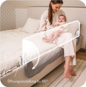 Protector de pat Momi Lexi Plus XL, 150x66 cm, pentru copii 18 luni - 5 ani - Img 6