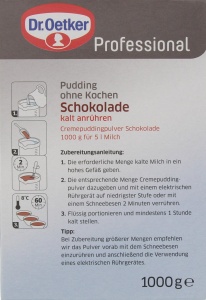 Pudding Dr. Oetker Professional fara fierbere cu gust de ciocolata, 1 kg - Img 2