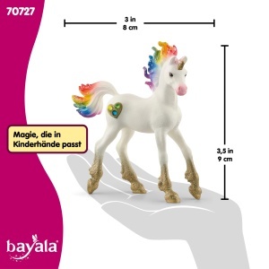 Pui de Unicorn Schleich BAYALA 70727, 8 x 3 x 9 cm, cu detalii stralucitoare - Img 5