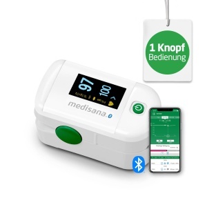 Pulsoximetru Medisana PM 100 connect cu Bluetooth, OLED, One-Touch - Img 1