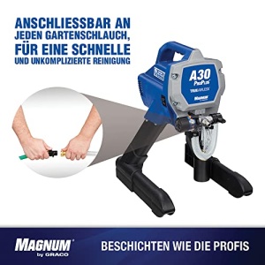 Pulverizator de vopsea fara aer Graco Magnum by Graco 17C244 A30 ProPlus, acasa (debit 1,0 l/min, presiune maxima de pulverizare 207 bar), albastru - Img 13