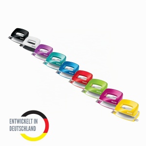 Puncher metalic Leitz WOW, 10 foi, ergonomic, roz - Img 5